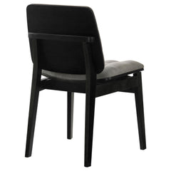 Redbridge Upholstered Side Chair Grey and Black (Set of 2)