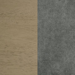 Redbridge Upholstered Counter Chair Grey and Natural Oak (Set of 2)