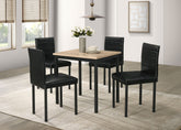 Best Furniture Outlet - Coaster - Garza 5-piece Space Saving Rectangular Dining Table Greige Oak - 193980-S5
