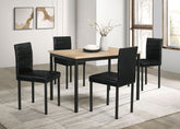 Best Furniture Outlet - Coaster - Garza 5-piece Rectangular Dining Table Greige Oak - 193981-S5