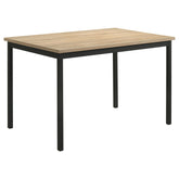 Best Furniture Outlet - Coaster - Garza Rectangular 47-inch Dining Table Greige Oak - 193981