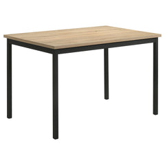 Best Furniture Outlet - Coaster - Garza Rectangular 47-inch Dining Table Greige Oak - 193981