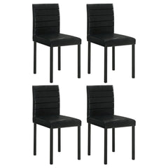 Best Furniture Outlet - Coaster - Garza Upholstered Dining Side Chair Black (Set of 4) - 193982