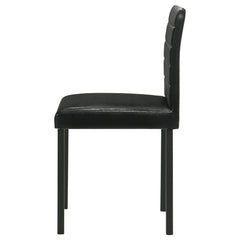 Garza Upholstered Dining Side Chair Black (Set of 4)