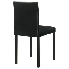 Garza Upholstered Dining Side Chair Black (Set of 4)