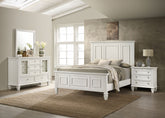 Best Furniture Outlet - Coaster - Sandy Beach 4-piece California King Bedroom Set Cream White - 201301KWN-S4