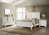 Best Furniture Outlet - Coaster - Sandy Beach 4-piece Queen Bedroom Set Cream White - 201301Q-S4