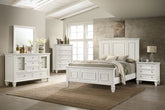 Best Furniture Outlet - Coaster - Sandy Beach 5-piece Queen Bedroom Set Cream White - 201301Q-S5