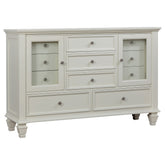 Best Furniture Outlet - Coaster - Sandy Beach 11-drawer Dresser Cream White - 201303