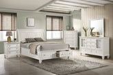 Best Furniture Outlet - Coaster - Sandy Beach 5-piece Queen Bedroom Set Cream White - 201309Q-S5
