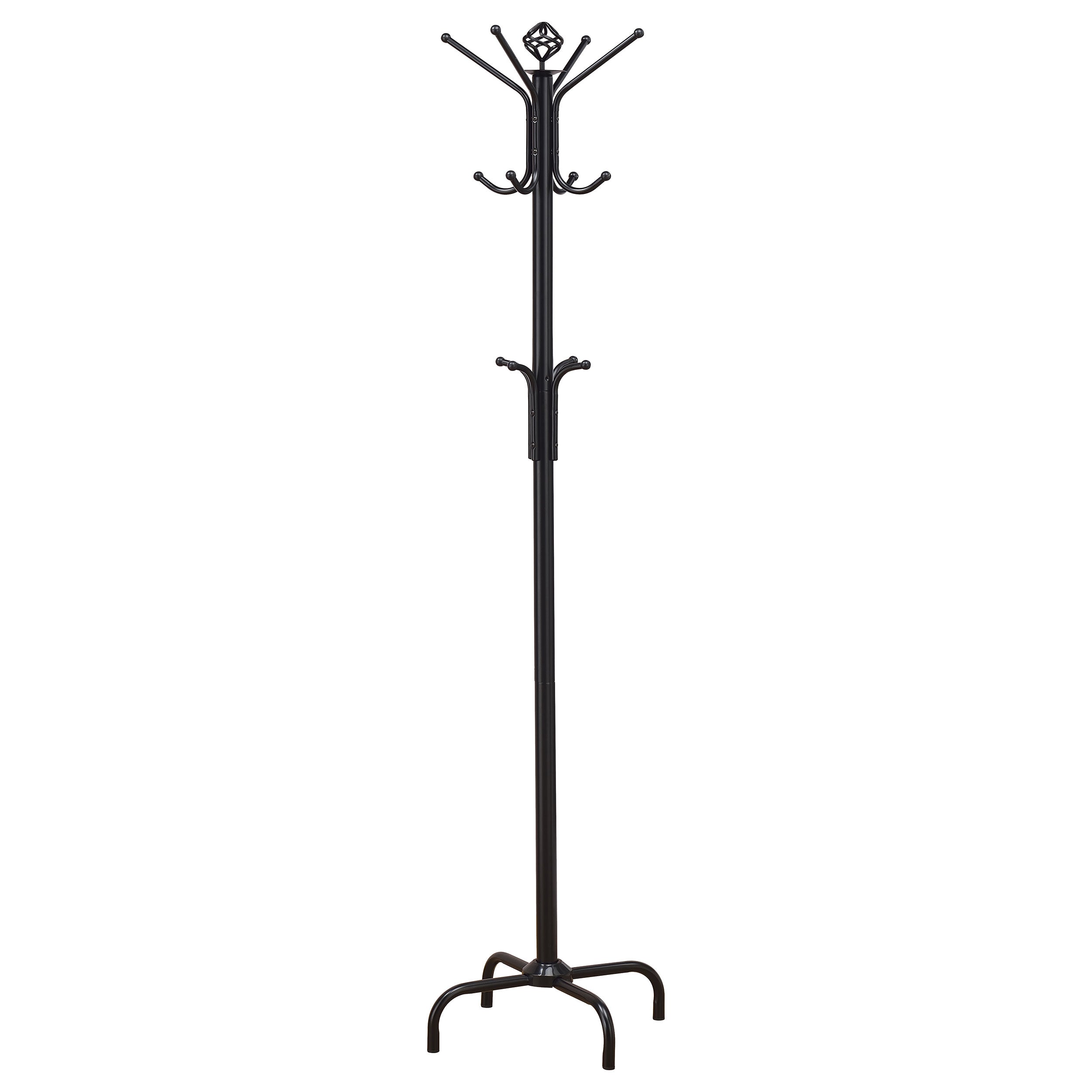Best Furniture Outlet - Coaster - Collier 12 Hook Freestanding Coat Rack Hat Hanger Black - 2019