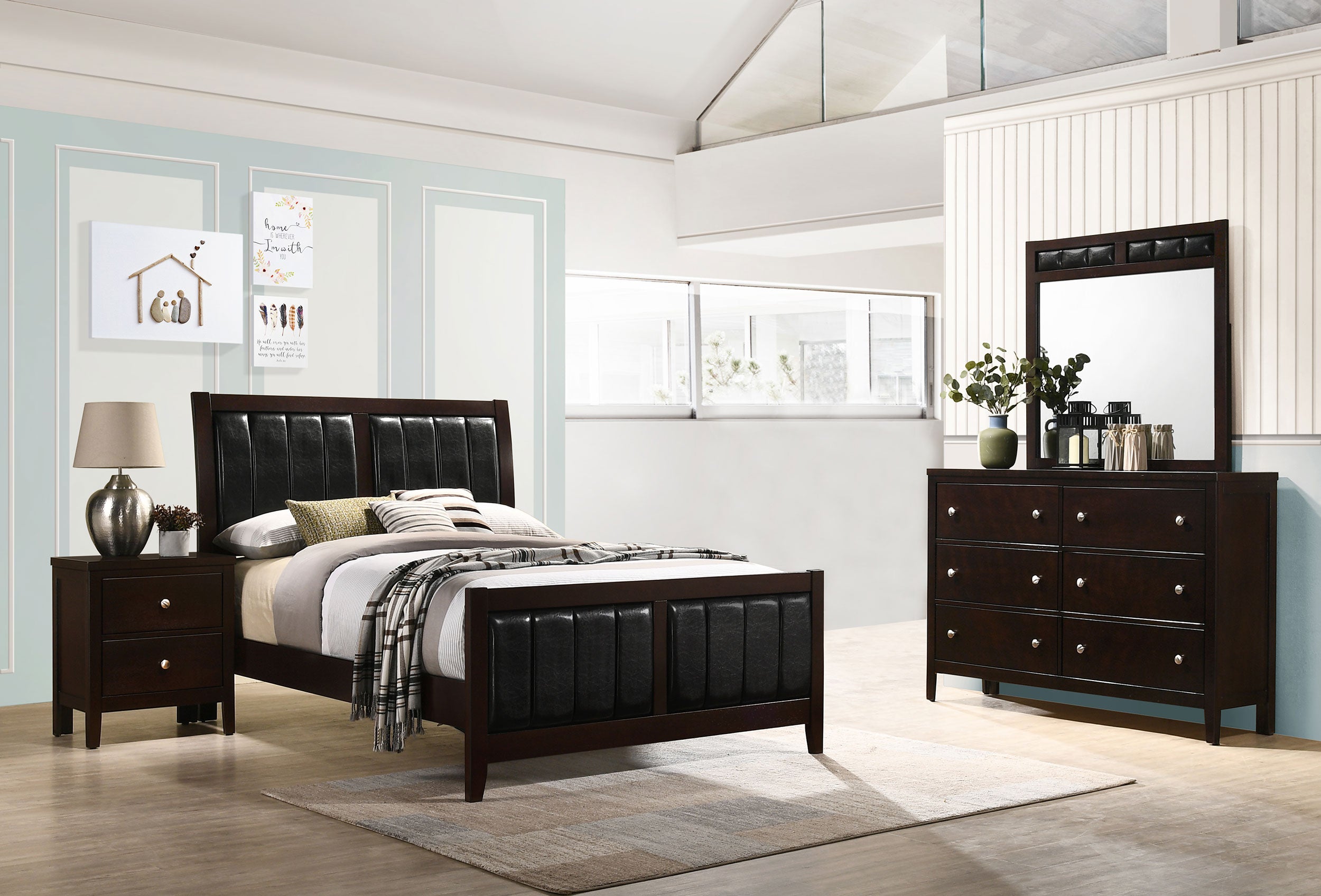 Best Furniture Outlet - Coaster - Carlton 4-piece Full Bedroom Set Cappuccino - 202091F-S4