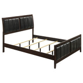 Best Furniture Outlet - Coaster - Carlton Wood Eastern King Panel Bed Cappuccino - 202091KE