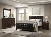 Best Furniture Outlet - Coaster - Carlton 4-piece California King Bedroom Set Cappuccino - 202091KW-S4