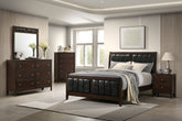 Best Furniture Outlet - Coaster - Carlton 5-piece Queen Bedroom Set Cappuccino - 202091Q-S5