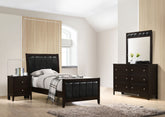 Best Furniture Outlet - Coaster - Carlton 4-piece Twin Bedroom Set Cappuccino - 202091T-S4