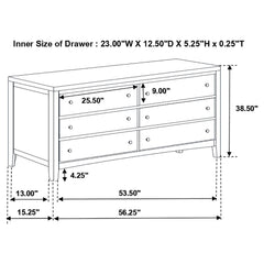 Carlton 5-piece Twin Bedroom Set Cappuccino