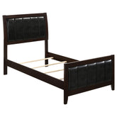 Best Furniture Outlet - Coaster - Carlton Wood Twin Panel Bed Cappuccino - 202091T