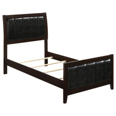 Best Furniture Outlet - Coaster - Carlton Wood Twin Panel Bed Cappuccino - 202091T