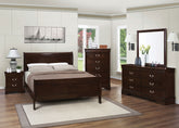 Best Furniture Outlet - Coaster - Louis Philippe 5-piece Eastern King Bedroom Set Cappuccino - 202411KE-S5