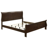 Best Furniture Outlet - Coaster - Louis Philippe Wood Eastern King Sleigh Bed Cappuccino - 202411KE