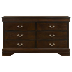Louis Philippe 4-piece Twin Bedroom Set Cappuccino