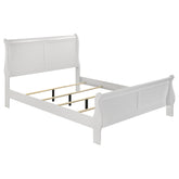 Best Furniture Outlet - Coaster - Louis Philippe 47-inch Eastern King Sleigh Panel Bed White - 202441KE