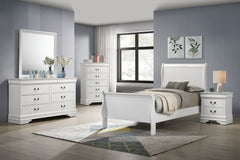 Best Furniture Outlet - Coaster - Louis Philippe 5-piece Twin Bedroom Set White - 202441T-S5
