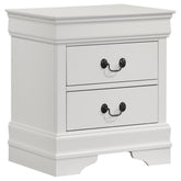 Best Furniture Outlet - Coaster - Louis Philippe 2-drawer Nightstand Bedside Table White - 202442