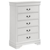 Best Furniture Outlet - Coaster - Louis Philippe 5-drawer Bedroom Chest White - 202445