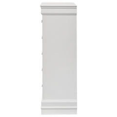 Louis Philippe 5-drawer Bedroom Chest White