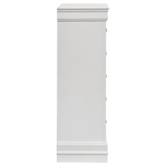 Louis Philippe 5-drawer Bedroom Chest White