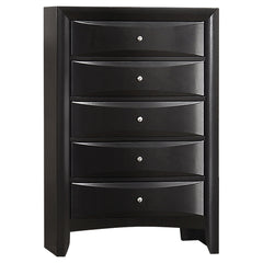 Briana 5-piece Eastern King Bedroom Set Black