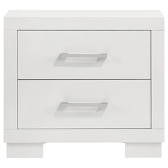 Jessica 5-piece Eastern King LED Bedroom Set Snow White