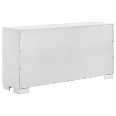 Jessica 5-piece Queen LED Bedroom Set Snow White