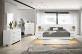 Best Furniture Outlet - Coaster - Jessica 6-piece Queen LED Bedroom Set Snow White - 202990Q-S6P