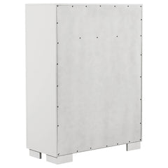 Jessica 6-piece Queen LED Bedroom Set Snow White