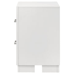 Jessica 2-drawer Nightstand Snow White