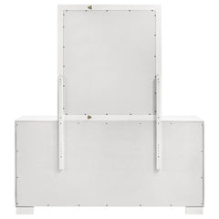 Jessica 6-drawer Dresser with Mirror Snow White