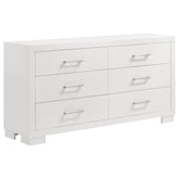 Best Furniture Outlet - Coaster - Jessica 6-drawer Dresser Snow White - 202993