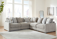 Best Furniture Outlet - Ashley Furniture - Aslan Court Sectional - RAF 5-Piece Sectional / Pebble - 20305S6