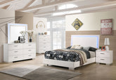 Best Furniture Outlet - Coaster - Felicity 5-piece Full Bedroom Set White High Gloss - 203500F-S5L