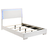 Best Furniture Outlet - Coaster - Felicity Wood Full LED Panel Bed White High Gloss - 203500F