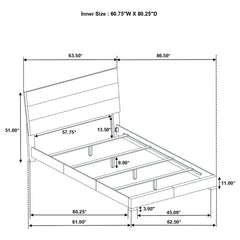 Felicity 4-piece Queen Bedroom Set White High Gloss