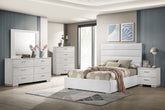 Best Furniture Outlet - Coaster - Felicity 5-piece Full Bedroom Set White High Gloss - 203511F-S5