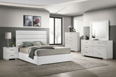 Best Furniture Outlet - Coaster - Felicity 5-piece Queen Bedroom Set White High Gloss - 203511Q-S5