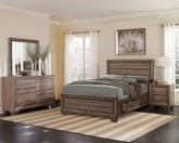 Best Furniture Outlet - Coaster - Kauffman 4-piece California King Bedroom Set Washed Taupe - 204190KW-S4