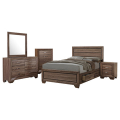 Best Furniture Outlet - Coaster - Kauffman 5-piece California King Bedroom Set Washed Taupe - 204190KW-S5