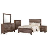 Best Furniture Outlet - Coaster - Kauffman 5-piece California King Bedroom Set Washed Taupe - 204191KW-S5