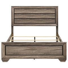 Kauffman Wood Queen Panel Bed Washed Taupe
